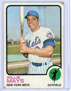 1973 Topps #305 Willie Mays - New York Mets (LESEN) - Bild 1 von 2