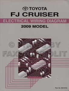 2009 Toyota FJ Crucero Cableado Diagrama Manual Originales Eléctrico Esquema - Imagen 1 de 2