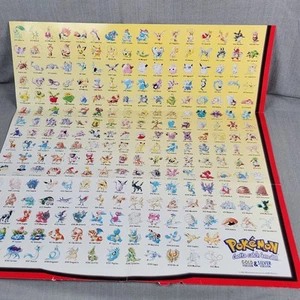 2001 Nintendo Pokemon Poster GOTTA CATCH 'EM ALL Gold & Silver Version 20" x 21" - Picture 1 of 15