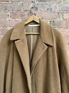 Vintage Perry Ellis Men’s Overcoat, Sz 38, Fuzzy Espresso, USA - Picture 1 of 16