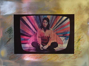 Serigraphy Sérigraphie Serigrafia ANGELI Franco "Isabela Rossellini" Firmata - Picture 1 of 1