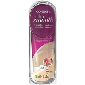 CoverGirl UltraSmooth Foundation + Applicator, 840 Natural Beige - Picture 1 of 1