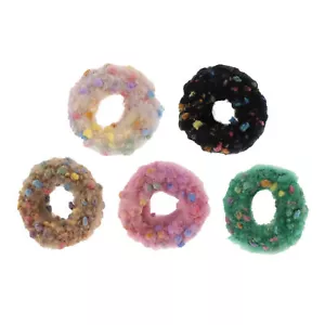 Fashion Elegant Plush Hair Ropes Hair Scrunchies for Women for Girls 5 Pcs - Picture 1 of 11