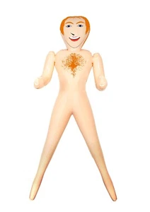 Ginger Aufblasbare Mann Puppe Blow Up Male Doll 150cm Junggesellinnenabschied Scherz Geschenk - Bild 1 von 2
