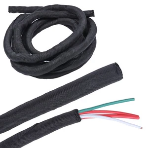 Lote de protectores de cable y organizador de tubos trenzados con telar de cable dividido - Imagen 1 de 20