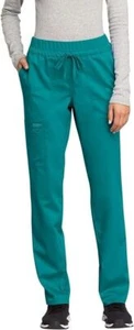 Scrubs for Women Workwear, Drawstring Cargo Pants Plus Size, 2XL Petite,TealBlue - Picture 1 of 5