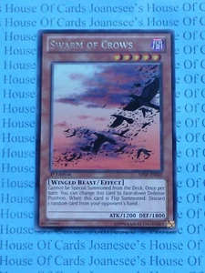 Swarm of Crows SHSP-EN042 Silver Rare Yu-Gi-Oh Card 1st Edition New - Picture 1 of 3