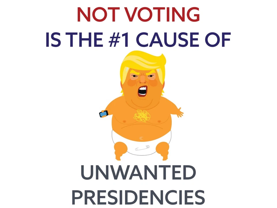 Unwanted Presidencies - No MAGA - Anti-Trump 2025 18x24 Yard Sign w/ stake