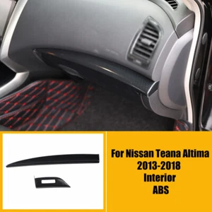 Carbon Fiber Co-Pilot Dashboard Cover Strip For Nissan Teana Altima 2013-2018 - Imagen 1 de 8