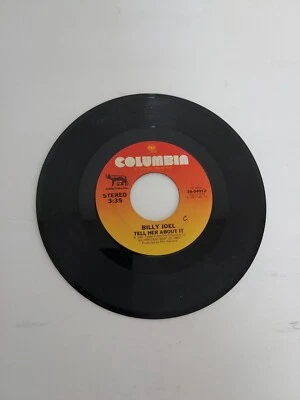 45 RPM Vinyl Record Billy Joel Tell Her About it VG - Image 1 of 4