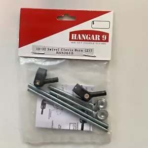 Hangar 9 10-32 Swivel Clevis Horn (2) Part # HAN3615 for RC Model Airplanes NOS - Picture 1 of 2