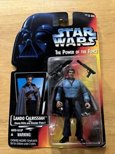 Star Wars POTF Rote Karte Lando Calrissian mit Blaster Non Holo Neu - Bild 1 von 4