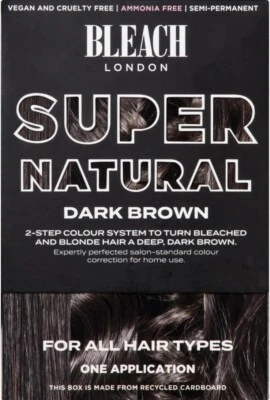 Kit Bleach London Marrón Oscuro Súper Natural Semipermanente Marrón Oscuro Foto 1 de 3