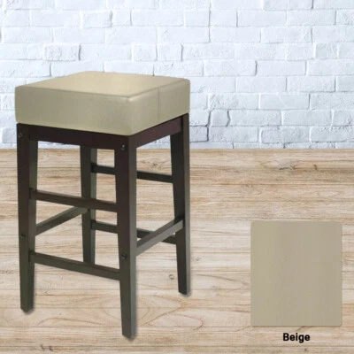 Bar Stool Cover SQUARE BACKLESS Replacement STAPLE ON Vinyl Skin - Kitchen, Pub - Image 1 of 4