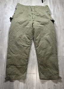 Vintage K-48 Camo Insulated East German Cargo Pants XL (38 waist) 60s 70s - Picture 1 of 9