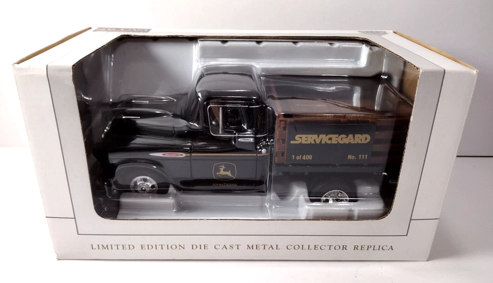 SpecCast John Deere SERVICEGARD 1/24 Diecast '57 Chevy Truck Bank #111/400 Rare! - Image 1 of 4