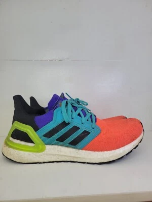 adidas UltraBoost 20 Men Size 8 Running Shoe Sneakers Multicolor Orange FV8331  - Image 1 of 4