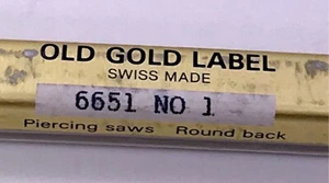 12X Bergeon 6651 N.1 Saws Jewelers And Orfebre Saw Jeweler Goldsmith 3wc - Picture 1 of 4