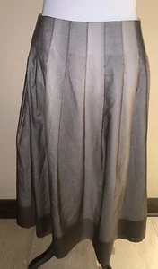 Coldwater Creek bedruckter Biesenrock Damengröße XS Misses 4 braun gefüttert USA neu mit Etikett - Bild 1 von 6