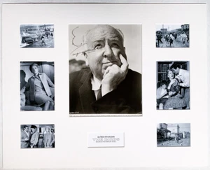 Firma fotográfica original autografiada de Allfred Hitchcock con caricatura certificado de autenticidad - Imagen 1 de 4
