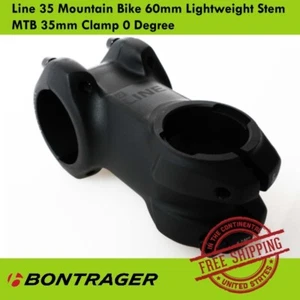 Bontrager Line 35 Mountain Bike 60mm Lightweight Stem MTB 35mm Clamp 0 Degree - Picture 1 of 5