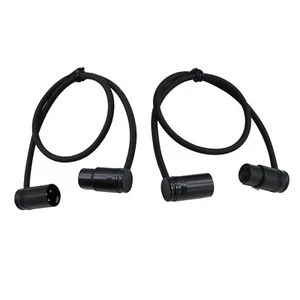 2Pack 3-Pin XLR Female to 3-Pin XLR Male Adjustable-Angle Cable for Recorder - Picture 1 of 9
