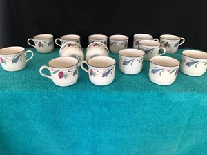 Set of 3 Lenox Poppies on Blue Mugs - Picture 1 of 7