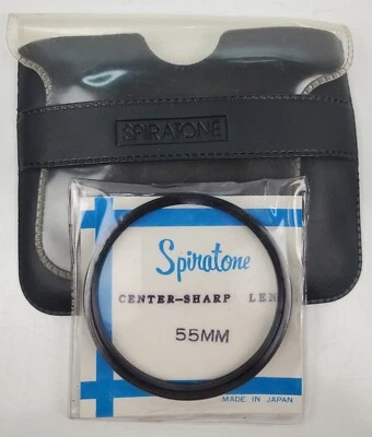 Spiratone 55mm Lens Center-Sharp w/ Soft Case Japan Vintage Viggnette Effect - Image 1 of 4