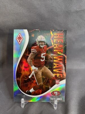 2021 Panini Phoenix Trey Lance Silver Heat Wave Rookie Card #15 49ers 🔥 - Image 1 of 2