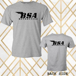 BSA Motorcycle Retro Classic Men's Gray Size S - 3XL - Picture 1 of 1