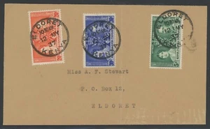 KUT, FDC, #60-62, CS/3, CORONACIÓN, A ELDORIT, 1937 - Imagen 1 de 1
