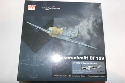 HOBBY MASTER 1:48 MESSERSCHMITT BF109S-3 GUERRA CIVIL ESPAÑOLA HANS SCHMOLLER-HALDY Foto 1 de 4