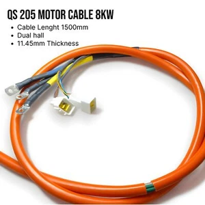QS 205 Replacement Hub Motor Cable Ebike Stealth Bomber Hall Plugs 5000w - Picture 1 of 5