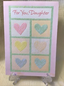 Vintage Hallmark Daughter Valentines Card - Picture 1 of 4