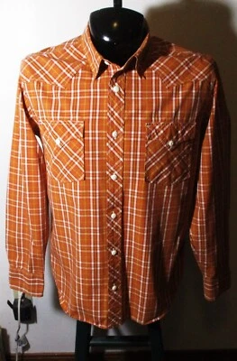 LUCKY BRAND Rust Brown Long Sleeve Shirt Size L - Image 1 of 4