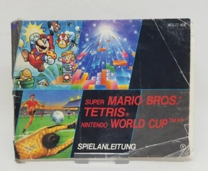 Nintendo NES - 3 in 1 Super Mario/Tetris/World Cup Spielanleitung ( akzeptabel ) - Bild 1 von 11