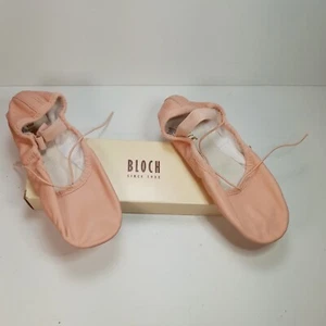 Bloch Pink Ballet Shoes Full Leather Sole SO258L Size 2.5 Girls - Picture 1 of 6