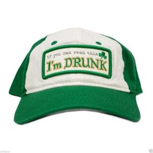 I'm Drunk Snapback Hat Clover leaf shamrock Irish green St Patrick's Parade 1576 - Bild 1 von 5