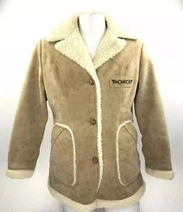 Chaqueta para Mujer Imitación Oveja Sherpa Monroe Choques Marlboro De Colección Años 70 M - Imagen 1 de 10
