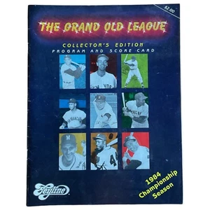 The Grand Old League 1984 Championship Season Collectors Ed Program Score Card - Picture 1 of 11
