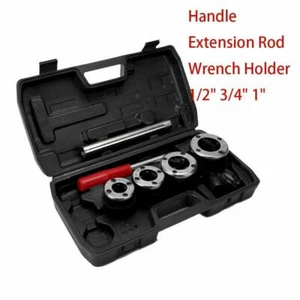 Manual Threading Machine Water pipe Hinge Twisted Plate Tap Set Pipe Threading - Picture 1 of 10