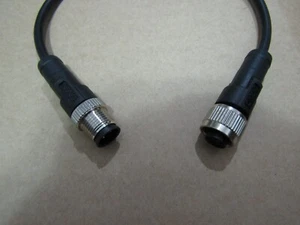 CAZN Sensor Actuator Cable, 5 pin M12 male/female straight extension 33cm - Picture 1 of 3