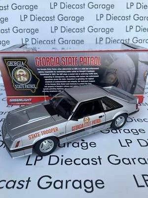 Ford Mustang 1982 Greenlight SSP Georgia State Patrol Police State Trooper 1:18 Foto 1 de 2