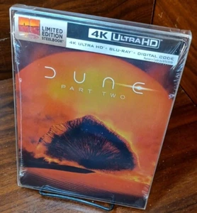 Dune 2 4K Steelbook (4K+Blu-ray) w/PROTECTIVE SLEEVE-NEW-Free Box Shipping - Picture 1 of 11