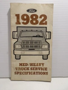 Ford 1982 camión mediano pesado manual de especificaciones de servicio - Imagen 1 de 4