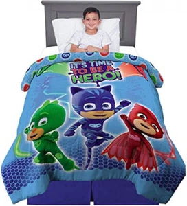 PJ Masks Bedding Super Soft Reversible Comforter Twin Full Size 72 X 86 Blanket - Picture 1 of 7