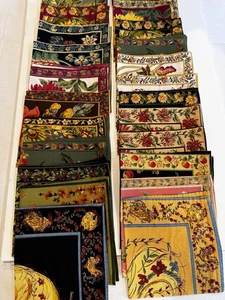 Vintage April Cornell Lot of 23 Cotton Napkins Assorted Patterns 16x16 Florals - Picture 1 of 17