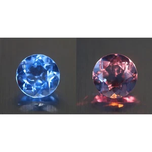 3.38 Cts_Round Brilliant Cut_100 % Natural Unheated Color Change Fluorite - Picture 1 of 5