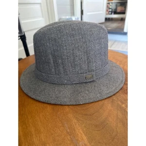 Totes Rain Tolls Right Off Fedora Grau Wolle Herren Größe L - Bild 1 von 4