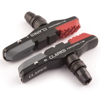 Pastillas de freno Clarks Elite MTB/híbridas en V con soporte de aluminio ligero y triple com Foto 1 de 2